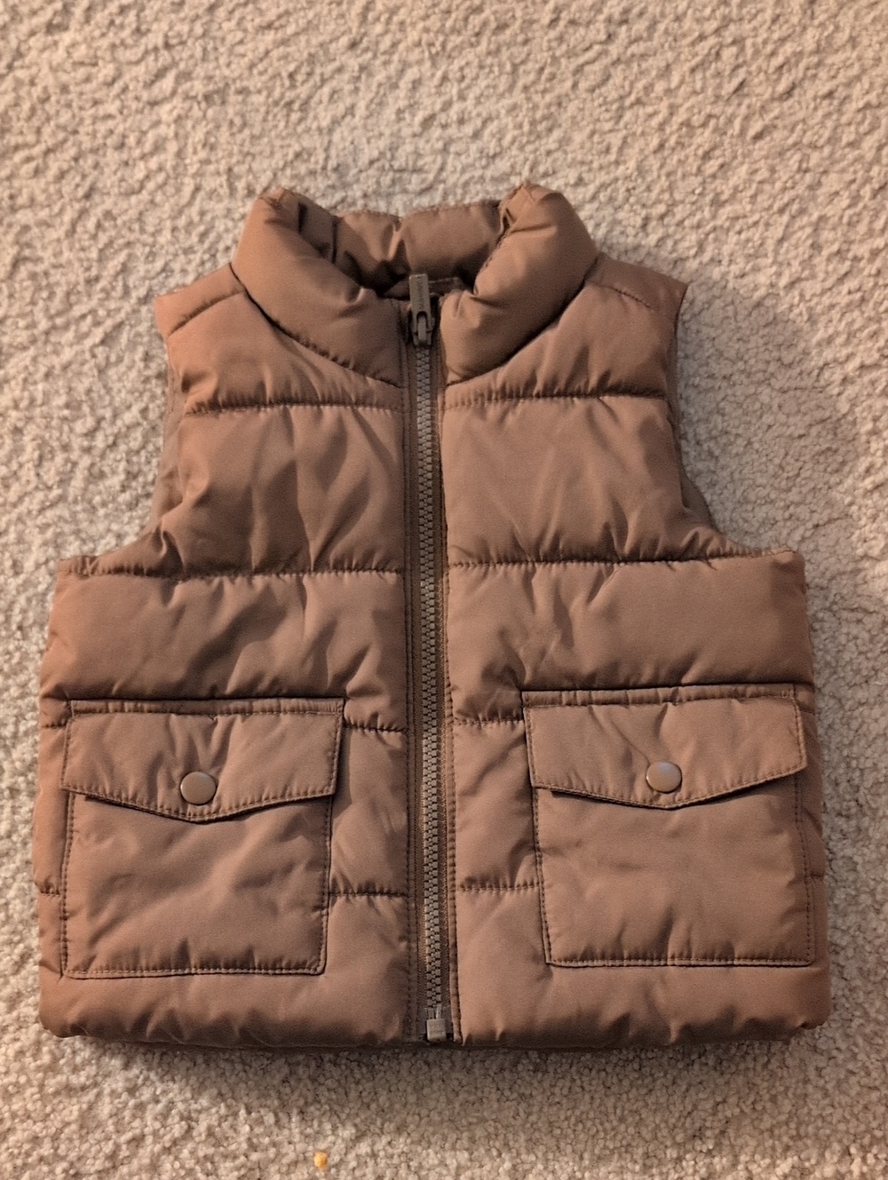 Old Navy Brown Quilted Puffer Vest for Kids